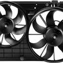 SCITOO Radiator Condenser Cooling Fan Compatible for A3/A3 Quattro for Golf/Jetta/Passat/Rabbit 1K0959455N 621490 620-843