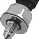 Fuel Rail Pressure Regulator Sensor 12635273 5PP11-4, Fuel Injection Pressure Sensor for Cadillac SRX, Chevrolet Equinox Impala, GMC Terrain, Buick Lacrosse Regal Malibu 10-17 2.4L (Black)