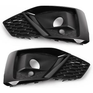 2PCS Front Bumper Fog Light Grille Cover Bezel Compatible with Audi A5 S5 Coupe Sportback Quattro B9.5 2020-2025 | Left & Right Driver Passenger Side Fog Lamp Frame Trim | Replaces 8W6807681TT94 8W680