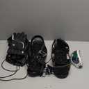 GKWW Mini Ski Skates with Gloves & Goggles Winter Outdoor Skiing Mini Sled Snowboard Sled Shoes Portable Snowblades Skis Shoes Adjustable Short Snowskates Skiboards