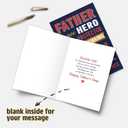 5 x Father's Day Card Gift for Dad, Heartfelt Father's Day Card for Father from Son, Daughter Kids or Wife