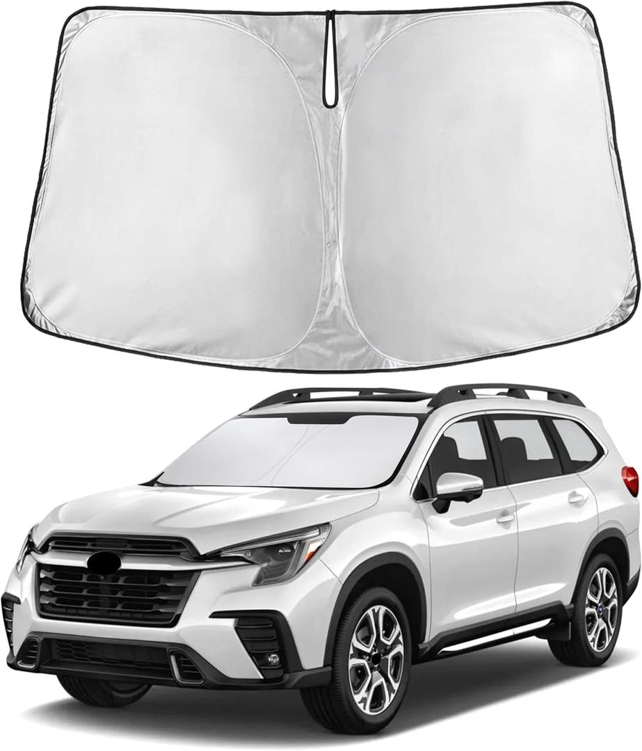 EcoNour Windshield Sunshade Compatible for Subaru Ascent 2019-2024 2025 2026, Sun Visor for Front Windshield & Window Sun Shade Cover, UV Heat Blocker & Protector, Car Accessories