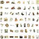 294 PCS Vintage Stickers for Adults Teen, Aesthetic Stickers for Water Bottles Laptop Journaling, Scrapbooking Supplies for DIY Paper Crafts, Waterproof Vinyl Stickers