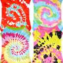 4Pcs/Pack Tie Dye Dog Shirts for Small Dogs Summer Girl Female Boy Male Pink Green Blue Puppies Doggies Sleeveless Tank Top Tee Clothes Vest Pet Apparel Streetwear Stretchable Outfit S
