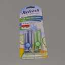 Refresh Your Car! E300888200 Dual Vent Sticks, Cucumber Melon and Fresh Linen, 4 Per Pack (Pack of 2)