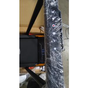 Treadmill with Speaker, 6-in-1 7.5MPH Foldable Treadmill for Home with App Compatible, Walking Pad with 10% Incline, LED Display, 3.0HP Brushless Drive, 350 LB Weight Capacity, 12 HIIT Programs (Black Orange)