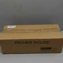 RICHER HOUSE 5 Set White Floating Shelves, Wall Mounted Shelves for Wall Decor, Modern Picture Ledge Shelf with Lip for Storage Nursery, Bedroom, Living Room, Bathroom - White