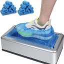 Automatic Shoe Cover Dispenser Machine with 200pcs Disposable Covers - Waterproof, Non-Slip Reusable for Home, Office, Hospital - Heavy Duty Shoe Cover Machine for Indoor Use, Easy to Install