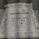 Duvet Cover Set Queen Size Wildflower Butterfly Bedding Super Soft 100% Egyptian Cotton 4 Pieces Modern Botanical Tree Branches Ornamental Drawing Green Blossom Garden 4Pcs Summer Bedding, 2 Pillowcase, 1 Fitted Sheet, 1 Flat Sheet 