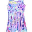 Domusgo Gymnastics Leotards for Girls Sparkly One Piece Sleeveless Tumbling Colorful Butterfly Unitards Size 6-7 Years