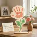Custom Mothers Day Craft Gifts from Kids, Mothers Day Crafts for Kids Classroom, Wooden Flower Bouquet Craft, Personalized Mothers Day Gift for Mom, DIY Craft