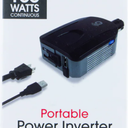 Jasco Power Gear 1-Amp Portable Power Inverter with USB - Black, 1 ct