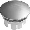 Bathroom Sink Overflow Cover Basin Trim Brass Insert in Hole Round Caps Brushed Nickel Vanity Ceramic Vessel Kitchen Replacement Dual Layer Insert