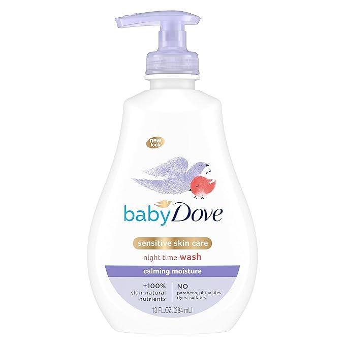 Baby Dove Sensitive Skin Care Baby Wash For a Calming Moisture Hypoallergenic and TearFree, Washes Away Bacteria, Chamomile, 13 Fl Oz