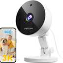 FOSCAM 3K 5MP Security Camera Indoor, 2.4g & 5g WiFi Magnetic Mini Dog/Cat/Pet/Baby Camera, Smart Motion Detection, 20X Zoom, 2-Way Audio, Night Vision, Home Monitor Compatible with Alexa & Google