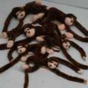 Hungdao 6 Packs Hanging Monkey Stuffed Animal Toy with Hook and Loop Fasteners Hands Stuffed Monkey Plush Toys for Kids (24 Inch, 32 Inch)