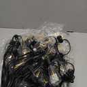 Brightever LED Outdoor String Lights 100FT Patio Lights with 52 Shatterproof ST38 Vintage Edison Bulbs, Outside Hanging Light Waterproof for Porch, Deck, Garden, Backyard, Balcony, 2700K Dimmable (100FT-Warm White, Black Wire)