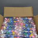 GEHUIZER Mini Paint Set, 100 Pack Washable Paint Strips Kit with 200 Painting Brushes, 12 Colors Bulk Mini Acrylic Paint Set for Painting Craft