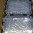 M MCIRCO 74.7oz(9.2 cup), 40.9oz(5 cup)& 19.3oz(2.4 cup) Extra Large Glass Food Storage Containers Set with Lids, 6 Pack Airtight Glass Storage Container for Microwave,Oven,Freezer Dishwasher