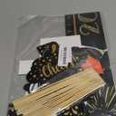 SWYOUN Glitter Happy New Year's Eve 2026 Party Photo Booth Props Supplies with Photo Frame(Pack of 17)