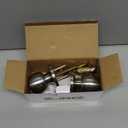 BESTTEN Keyed Entry Door Knob with Lock, Interior and Exterior Door Lock, Standard Ball, Satin Nickel