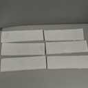 40 Pcs White Thin Brick Veneers, 2.4" x 7.9" Wall Brick, 3D Faux Brick for Kitchen Backsplash, Fireplace, Living Room, Interior and Exterior Wall Decoration (7 sq.ft) (White)