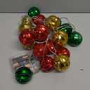 iShabao Battery Operated Christmas Light 13.5ft 20 LED with Timer & 8 Modes Waterproof Christmas Ball Ornaments String Lights for Xmas Tree Wreath Bush Party Home Garden Indoor Decor (Warm White)