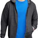 Hanes mens Zip-up Hoodie, Ecosmart Fleece Full-zip Hoodie for Men, Hooded Sweatshirt
