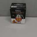 Honey Dispenser, 8oz Honey Dispenser No Drip Glass with Stand, Honey Container & Coffee Syrup Dispenser for Tea Time & Gifting, Elegant Honeycomb Honey Jar - Honey Pot Bottle for Maple Syrup Bee (Silver)