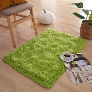 Green Rug for Bedroom, 2x3 Fluffy Area Rugs for Kids Playroom, Furry Carpet for Nursery Room, Shaggy Rug for Teen Living Room, Thick Fuzzy Plush Rug for Dorm, Cute Room Decor for Baby (23)