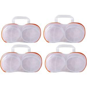 4Pcs Bra Mesh Laundry Bags for Delicates with Premium Zipper Bra Washing Bag for LaundryLingerie Bags for Washing Delicates underwear Support Frame Design,integrated washing and care