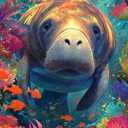 1000 Piece Puzzle for Adults Manatee and Coral Reef Jigsaw Puzzle for Relaxing Home Decor and Gift Beautiful Underwater Sea Life Scene for Puzzle Lovers