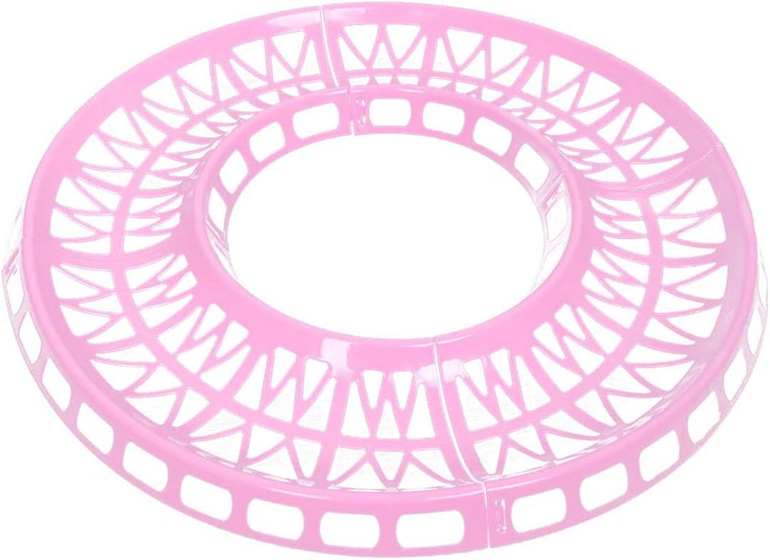 WishLotus Hamster Jogging Exercise Track - 4pcs Detachable DIY Running Track for 12cm, 14cm, 16cm, 18cm Balls (Pink)