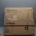 Armocity 5-Tier AV Media Stand with Power Strips, Media Console with LED Lights, Audio Tower Rack with Adjustable Shelves, Stereo Stands and Racks, 40.8'', Rustic Brown