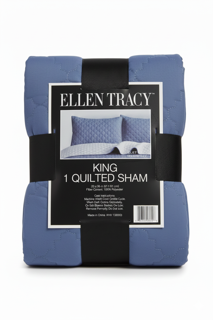 King 1 Quilted Sham 20x36in 100% Polyester