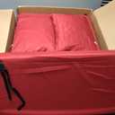 Tondiamo 2 Set Outdoor Chaise Lounge Cushions with Pillows and Storage, 72 x 21 x 3 Inch Outdoor Lounge Chair Seat Pads Outside Waterproof Chaise Cushion for Lawn Patio Furniture(Wine Red)