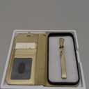 OCASE for iPhone 17 Pro Detachable Wallet Case with Card Holder, 2 in 1 PU Leather Flip Folio with RFID Blocking Stand Wrist Strap Shockproof Phone Cover 6.3 Inch 2025, Gold