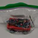 DEMDACO Here Comes Santa Claus Merry Christmas Red, Green 4 x 4 Inch Metal Handmade, Festive Holiday Dcor, Sisal Brush Tree, Decoration Christmas Tree Hanging Ornament, Red Wagon