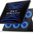 SURITCH Magnetic Stand Compatible with 13" iPad Air M2(2024) & 12.9" iPad Pro 6th/5th/4th/3rd Gen(2022/2021/2020/2018), Lightweight Portable Holder, Slim Magnetic Tablet Stand, PU Leather, Size: iPad Pro 12.9" / Air M2 13"