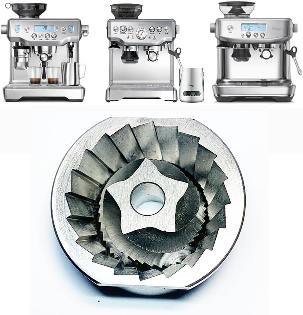 Upper & Lower Precision Fit Conical Burrs for Sage/Breville Barista Coffee Grinders  Compatible with Adjustable Burr Models Only (5 Point Burr)