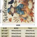 Fall Pumkin Blanket Farmhouse Autumn Harvest Throw Blanket Fall Scarecrow Soft Cozy Fleece Fuzzy Stuff Plush Flannel Gifts for Girls Women Boys Kids Adults 40''x50''