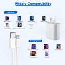 10FT Fast Charger iPhone,2Pack,Apple MFi Certified,USB C Phone Fast Charger Apple Charging Travel Plug Charger Block 10Foot Quick Cord Lightning Cable for iPhone 14/13/12/11 Pro Max/XR/XS/SE2022/iPad