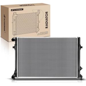 A-Premium Engine Coolant Radiator Assembly Without Oil Cooler Compatible with Volkswagen Jetta 2009-2014, Passat 2006-2009 2012-2018, Passat CC, Golf, CC, Eos & Audi A3 Quattro, 2.5L 3.2L 3.6L