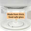 12.5 Microwave Glass Tray Compatible with Samsung, GE and Hotpoint - The Exact Replacement Part of WB39X10002/ WB48X10005/ WB49X10069/ WB39X10003 Dishwasher Safe