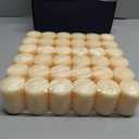 5 pack of Candle Charisma Natural Ivory Unscented Votive Candles - 10 Hour Burn time - Set of 72 for Dinner, Wedding, Halloween and Holiday Decorations