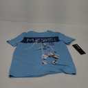 Messi Boys' Lifestyle Short Sleeve Top, Loose-fit Shirt with Logo, Comfortable (7, Air Blue)