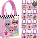 LOL Surprise Party Favor Bag Set 12 Pack of 8" Goodie Bags for Kids Bulk Reusable Mini Totes | LOL Surprise Birthday Supplies for Girls, Kids