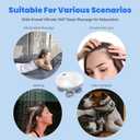 Upgraded Electric Scalp Massager for Men Women, Handheld Cat Dog Pet Head Massager with 4 Massage Heads, 3 Speeds, Waterproof Massager for Soothing Muscles Joints, Hair Growth, Stress Relax