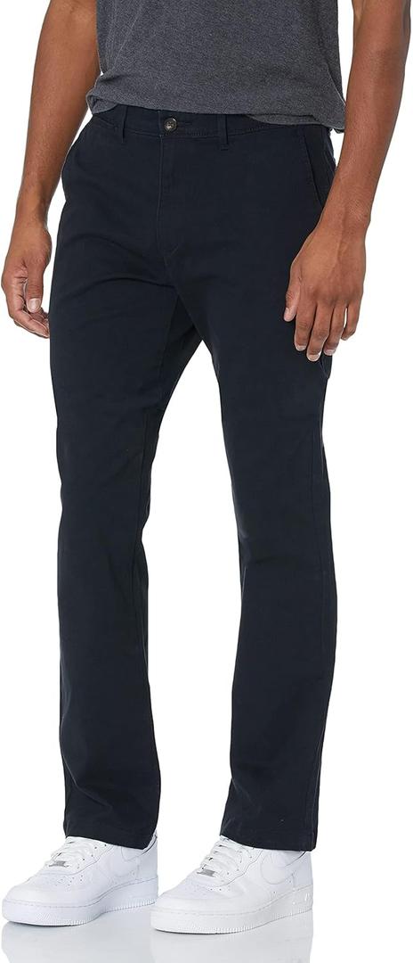 Amazon Essentials Men's Athletic-Fit Casual Stretch Chino Pant (42W x 32L, Black)