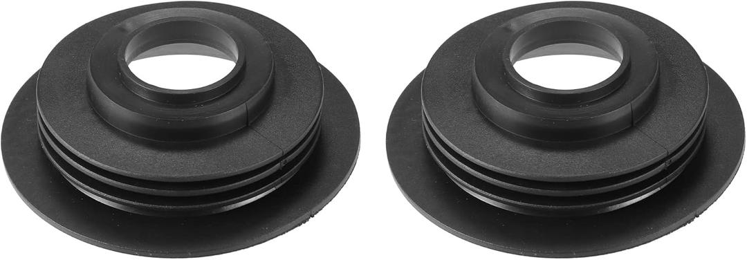 Motoforti Universal 30-76mm Automotive Headlight Dust Cover Headlight Dust Caps for Led, Rubber, Black, 2pcs
